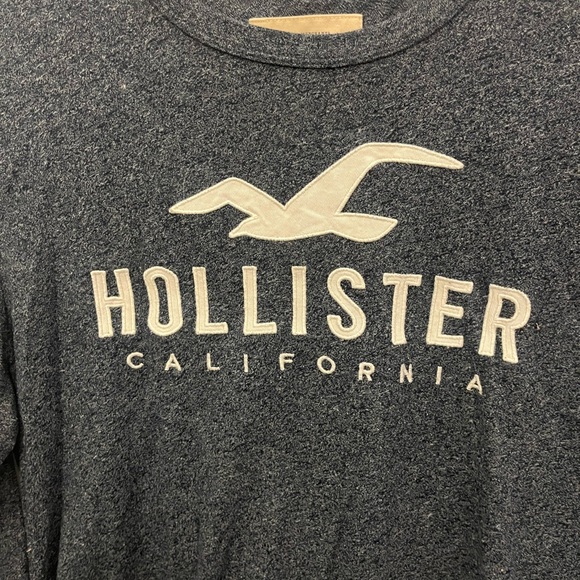 Long sleeve cotton shirt -Hollister - Picture 3 of 5